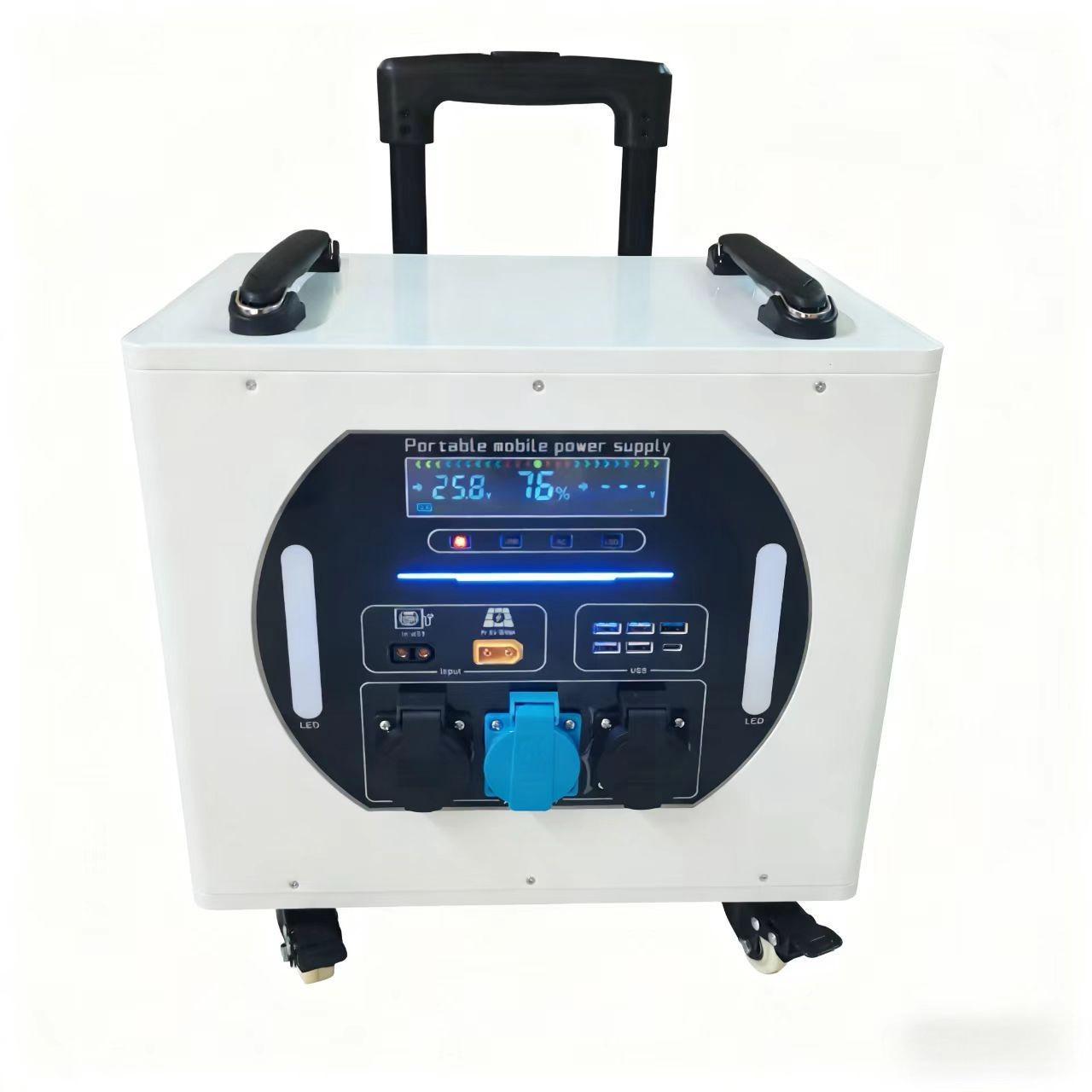 Outdoor Power Station - Premium Sınıf 3000W Bağlantı Çubuklu Valiz