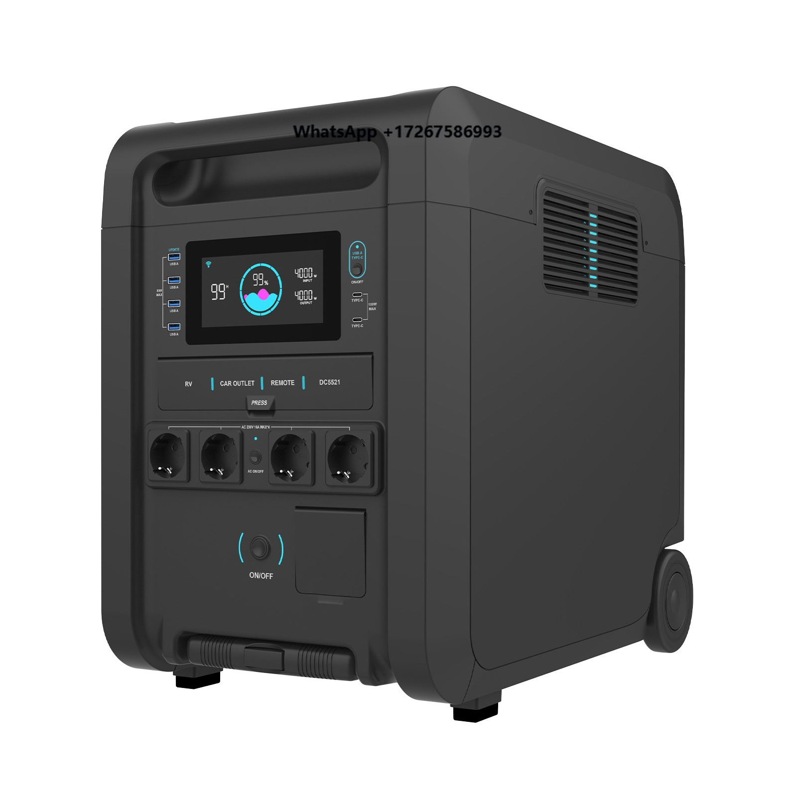 Outdoor Power Station - 5000w Taşınabilir Güç İstasyonu Güneş Enerjisi
