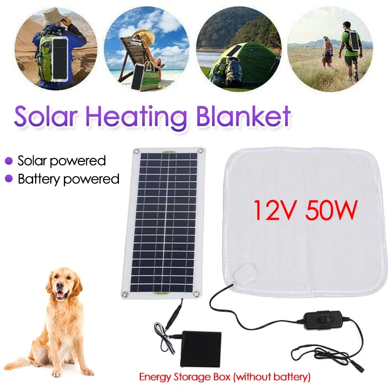 Outdoor Power Heater - 12V 50W GÜNEŞ PANELI Powered Elektrikli