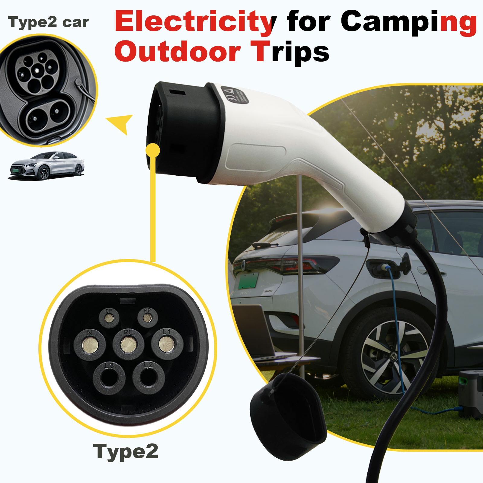 Tip2 V2L Deşarj Adaptörü 16A B - Outdoor Power Station incelemesi ve fiyatı