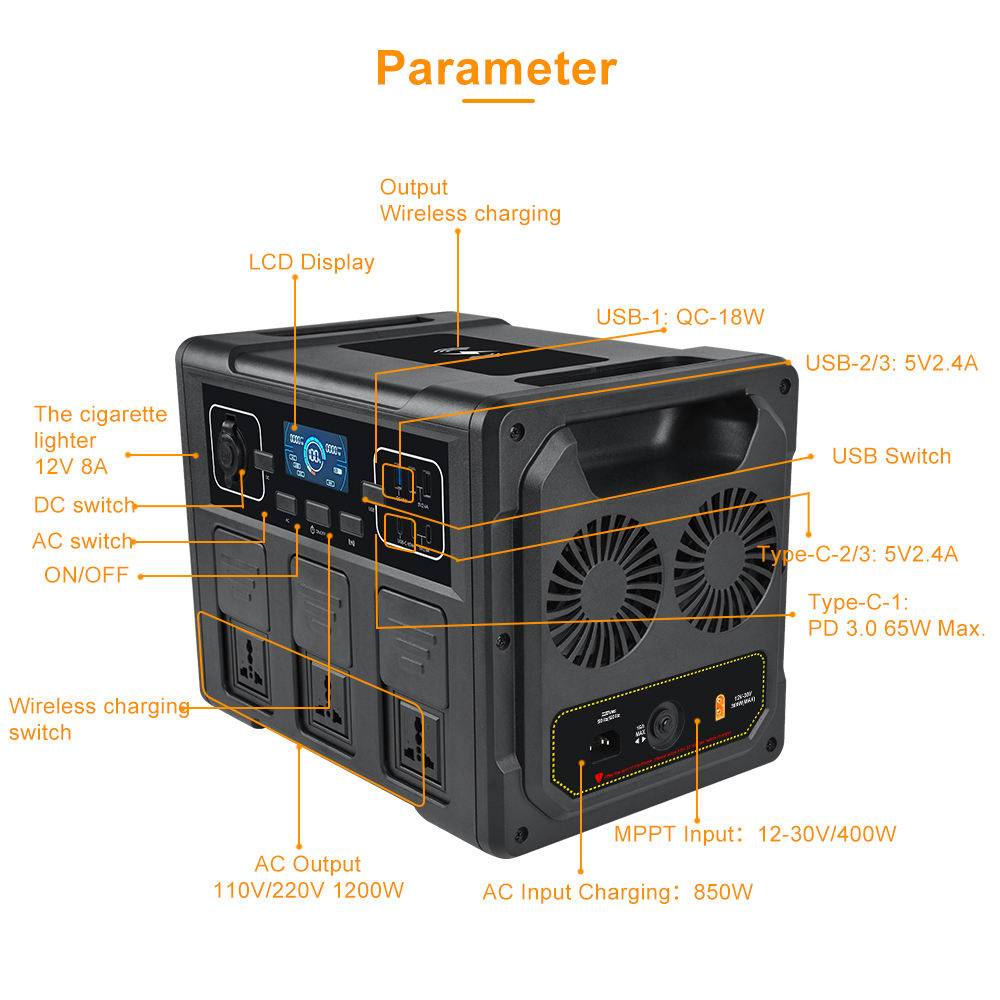 1200W Taşınabilir Güneş Enerji - Outdoor Power Station incelemesi ve fiyatı