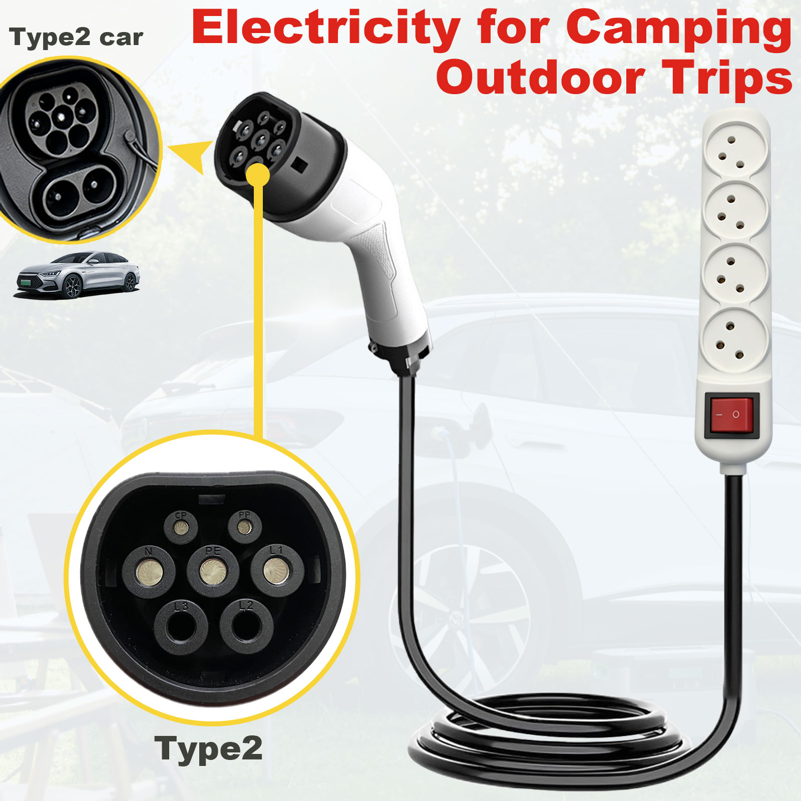 Tip2 V2L Deşarj Adaptörü İsrai - Outdoor Power Station incelemesi ve fiyatı