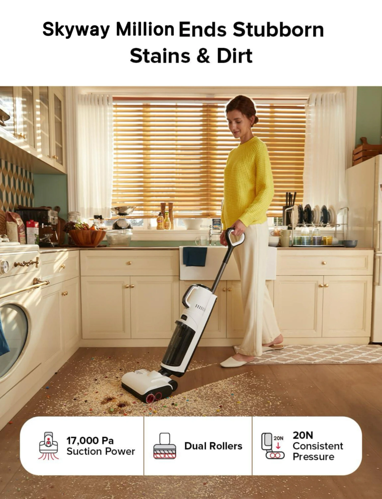 5'i 1 Arada Güçlü 17000Pa Tek  - Outdoor Power Mop incelemesi ve fiyatı