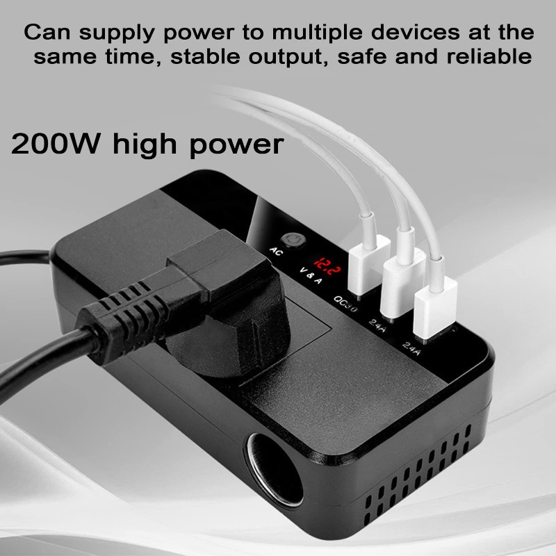 200W Taşınabilir Araç İnvertör - Outdoor Power Adapter Usb incelemesi ve fiyatı